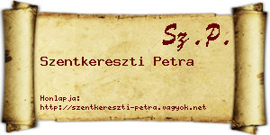 Szentkereszti Petra névjegykártya
